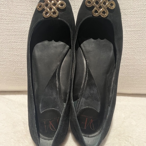 Diane con Furstenberg Leather Ballet Flats - Picture 5 of 6